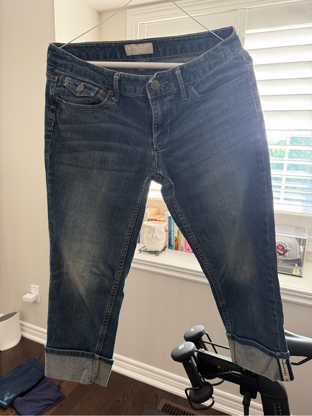 Banana Republic Blue Stretch Jeans - Cropped Style